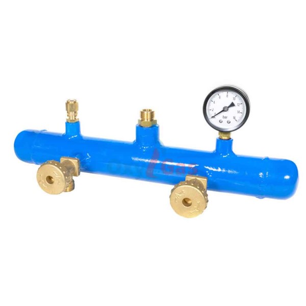 Κολεκτέρ GAS αερίου 2 φιαλών TUBO βαρέως πλήρης Oxygas 034651