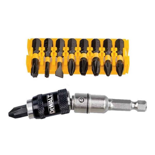  Σετ 10 Τεμάχια μύτες και  αντάπτορας σπαστός DEWALT (DT70578T)