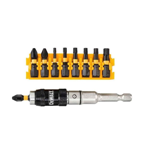  Σετ 10 Τεμάχια μύτες και  αντάπτορας σπαστός DEWALT (DT70578T)