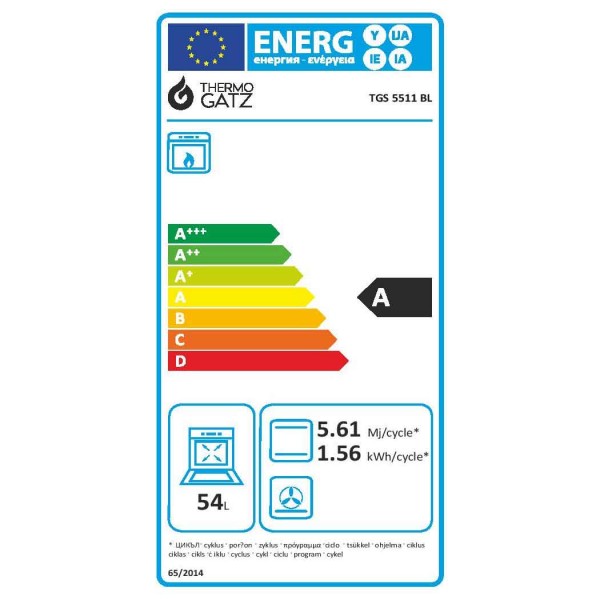 Φούρνος υγραερίου TGS 5511 BL Thermogatz