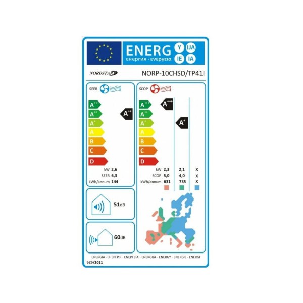 Κλιματιστικό Nordstar TN +PLUS+ 24000BTU με ιονιστή και WiFi
