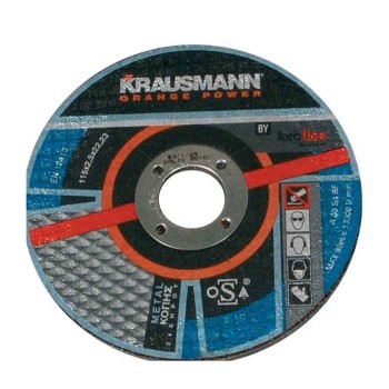 Δίσκος κοπής σιδήρου krausmann 125x2,5x22mm 096-0001-0125-8 10τμχ