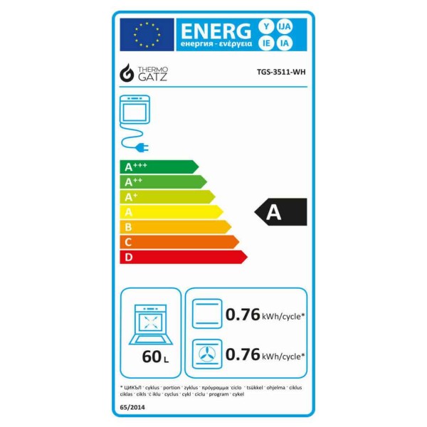 Κουζίνα υγραερίου μεικτή TGS-3511-WH Thermogatz