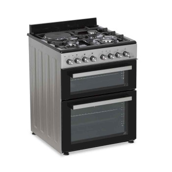 Κουζίνα μεικτή υγραερίου TGS 8001 IX Double cavity Thermogatz