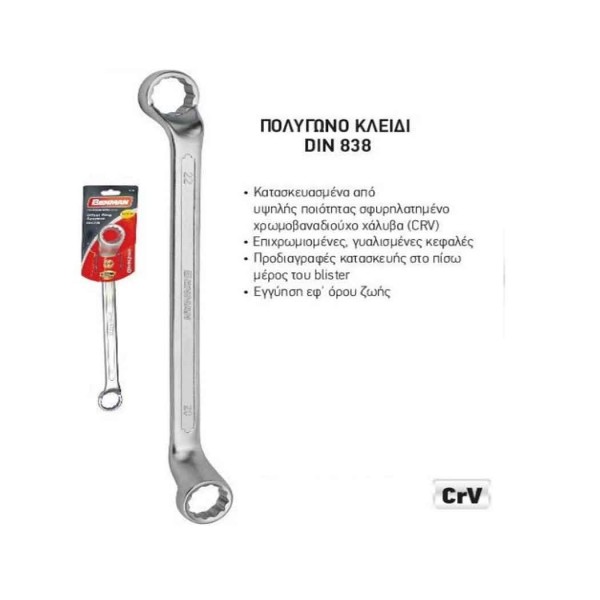 Κλειδί πολύγωνο 25x28 Benman (70181)